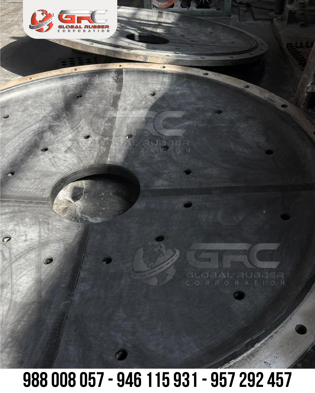 Enjebados de caucho en minería