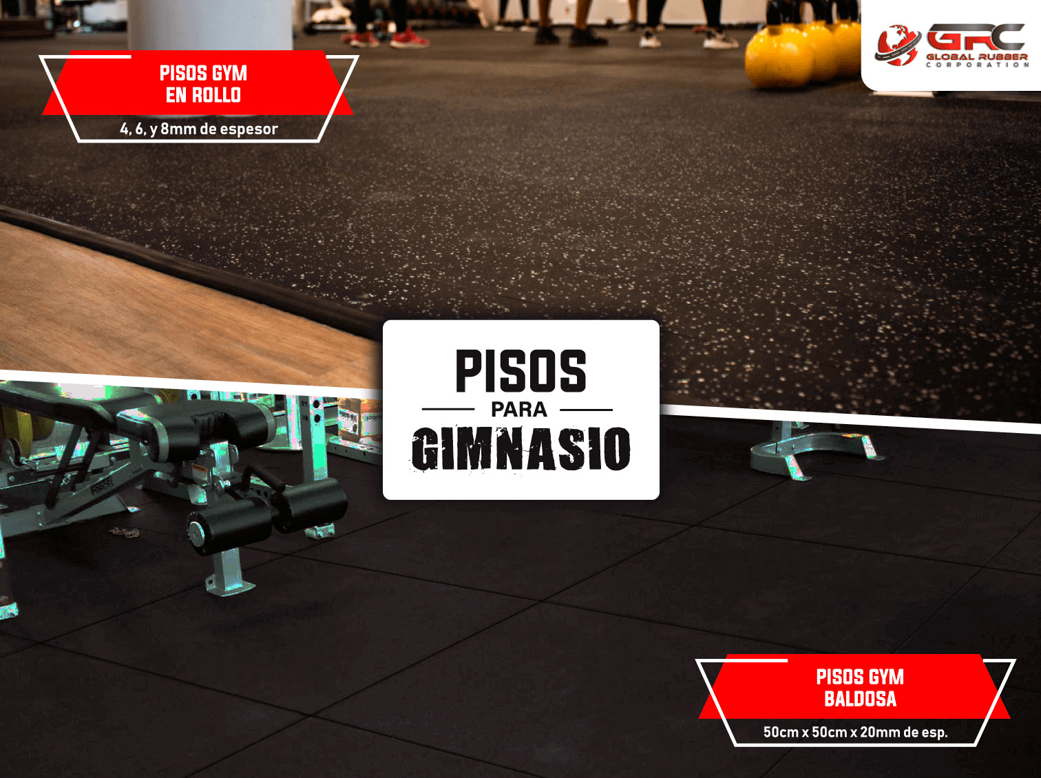 Piso para gimnasios de alta resistencia